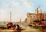 Canal Canvas Paintings - Chiesa Gesuati (Canal Della Guidecca)